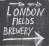 Pub sign for London Fields Brewery, Hackney