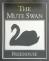 Pub sign for Mute Swan, Hampton Court