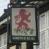 Pub sign for The Red Lion, Bromley