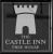 Pub sign for The Castle Inn, Axminster